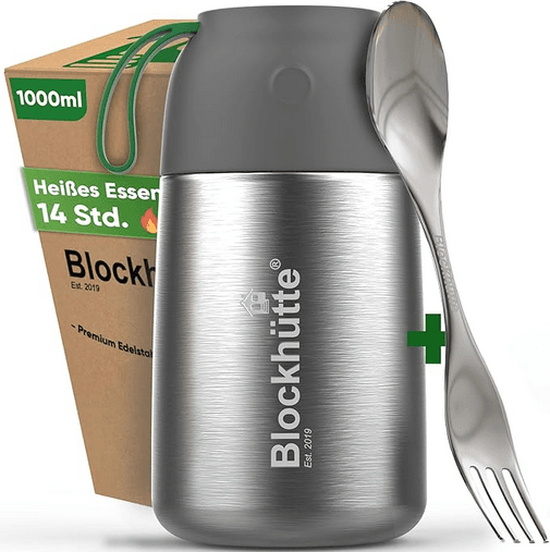 Blockhütte Edelstahl Thermobehälter für Essen